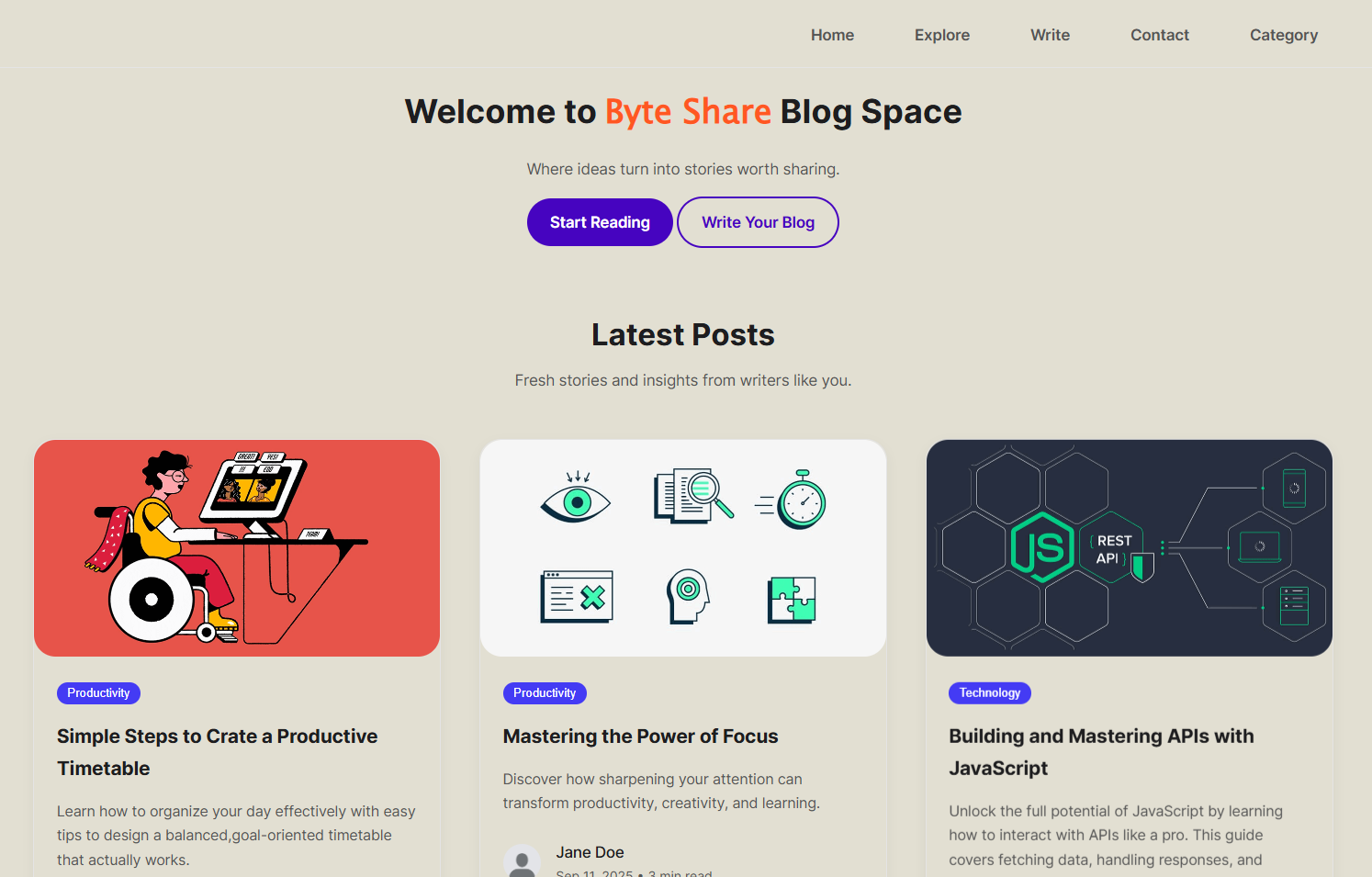 Byte-Share Demo